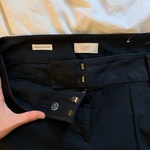 LOFT original ankle pant in black
